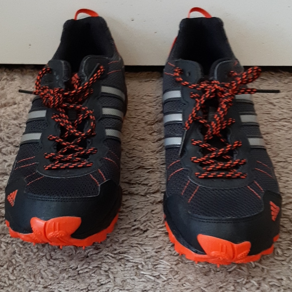 Adidas Men's Black and Orange Running Shoes